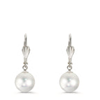 Pendant d'oreilles Antiallergique [shining Pearls] [Rund], 2 Perles, 9 mm