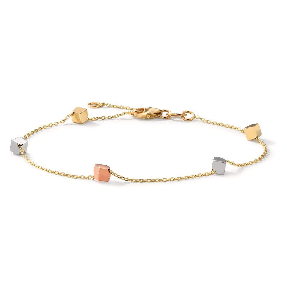 Bracelet Or jaune 14K, Or blanc 14K, Or rouge 14K Tricolore Ø4 mm