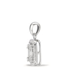 Pendentif Or blanc 18K Diamant blanc, 0.28 ct, w-si