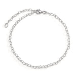 Bracelet Argent Rhodié Coeur