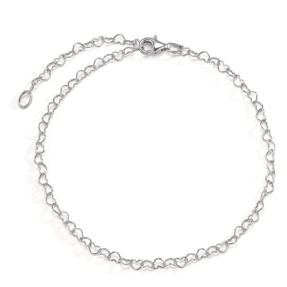 Bracelet Argent Rhodié Coeur