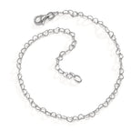 Bracelet Argent Rhodié Coeur
