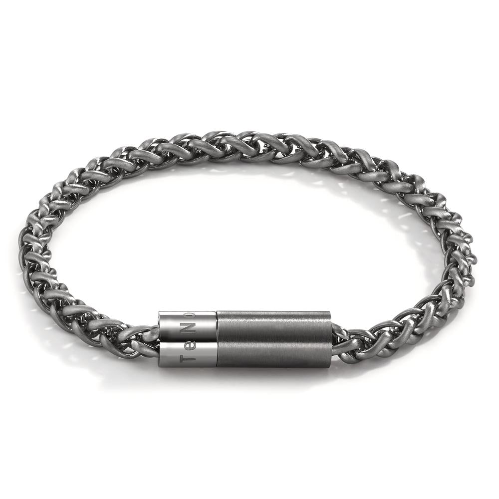 Bracelet Acier inoxydable gris PVD 21 cm