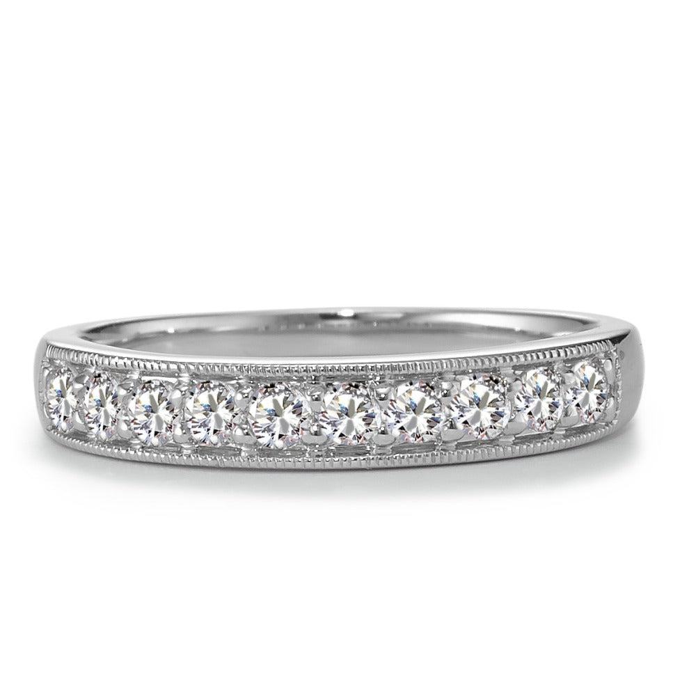 Bague d'éternité Or blanc 18K Diamant 0.35 ct, 10 Pierres, w-si
