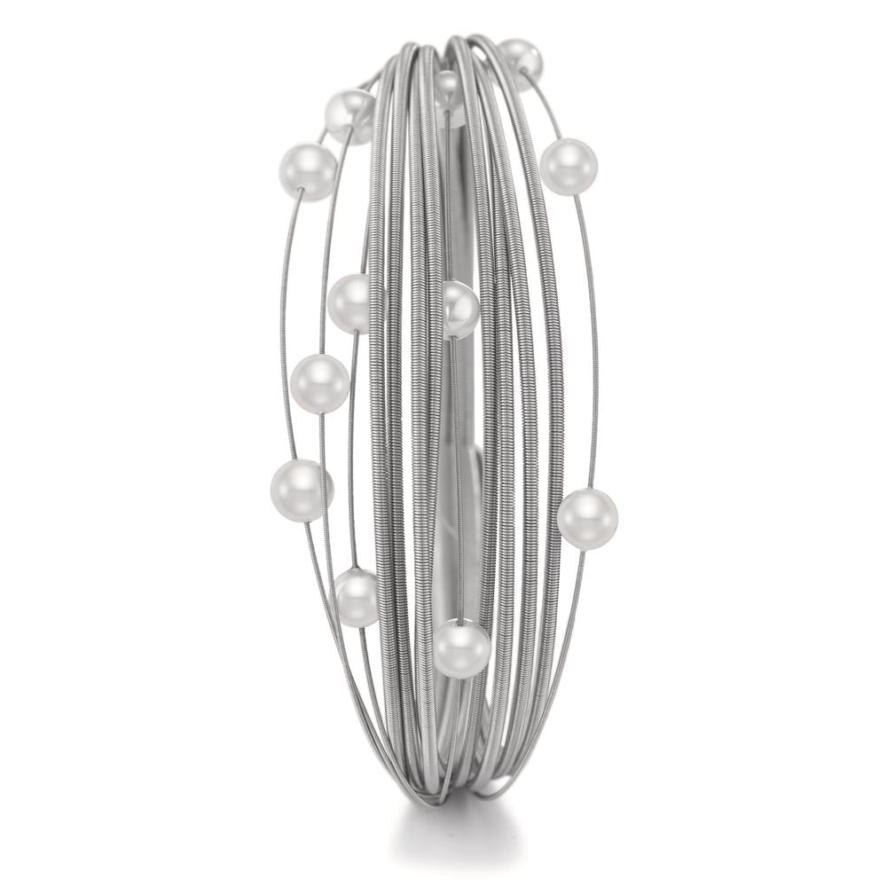Bracelet Acier inoxydable perle de culture 19 cm