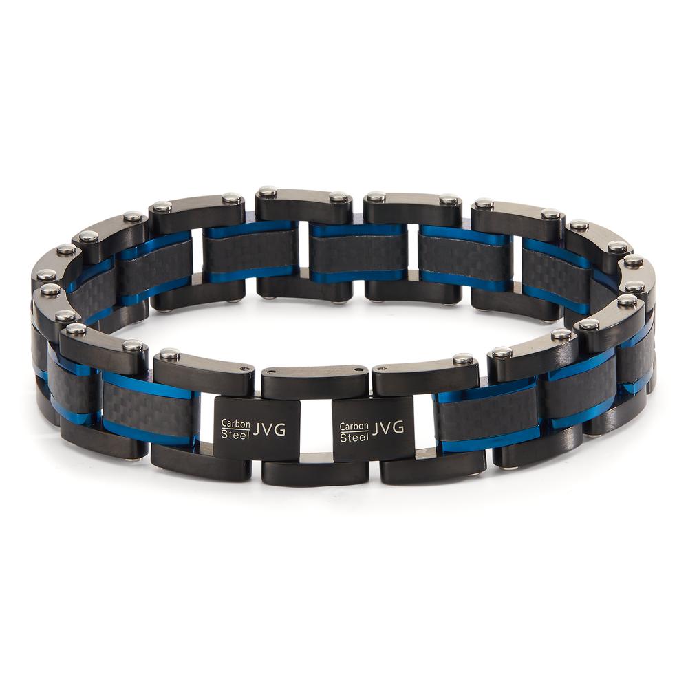 Bracelet Acier inoxydable noir PVD 20-21.5 cm