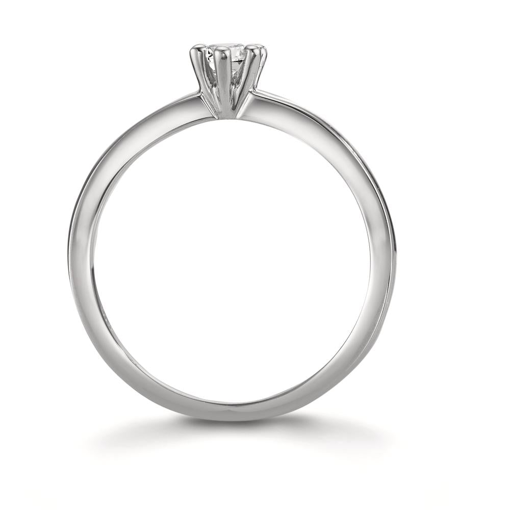 Bague solitaire Platine 950 Diamant 0.15 ct, w-si
