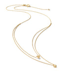 Collier Or jaune 14K Coeur 42-45 cm