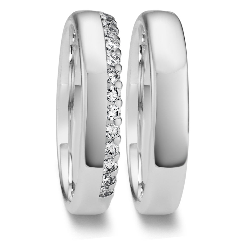 Alliance Or blanc 18K