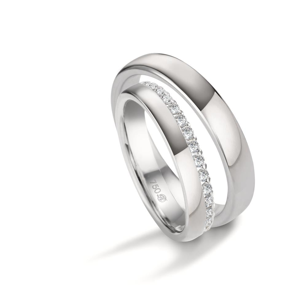 Alliance Or blanc 18K
