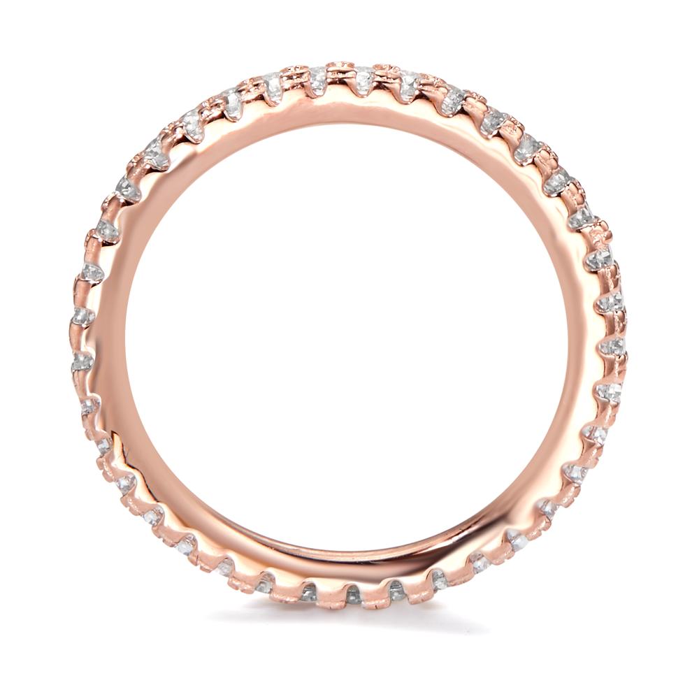 Bague d'éternité Argent Zircone rosé Plaqué or