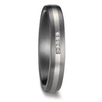 Alliance Tantale 999, Platine 950 Diamant 0.017 ct, 5 Pierres, w-si