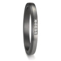 Alliance Tantale 999, Platine 950 Diamant 0.035 ct, 5 Pierres, w-si