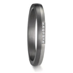 Alliance Tantale 999, Platine 950 Diamant 0.025 ct, 7 Pierres, w-si