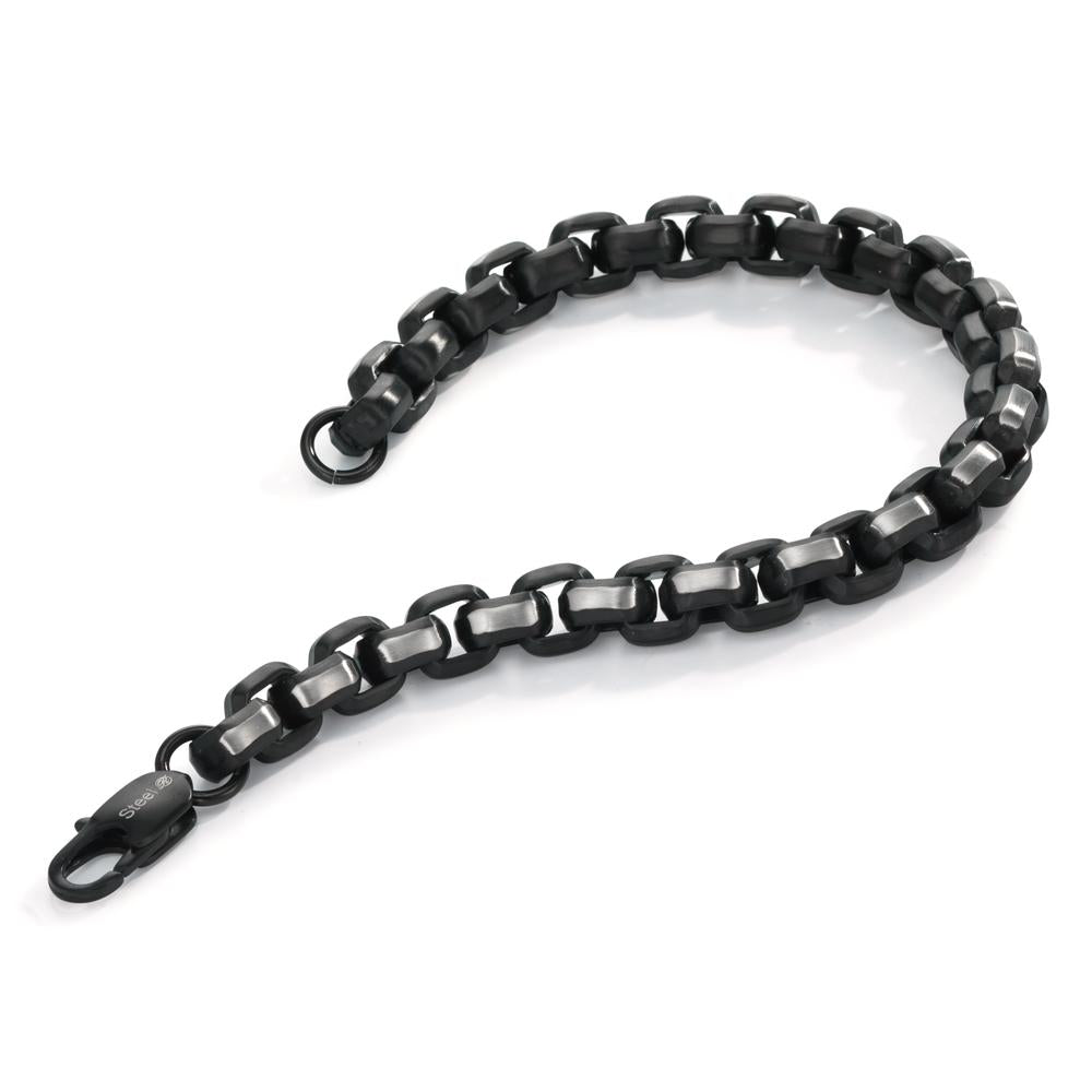 Bracelet Acier inoxydable noir PVD 22 cm