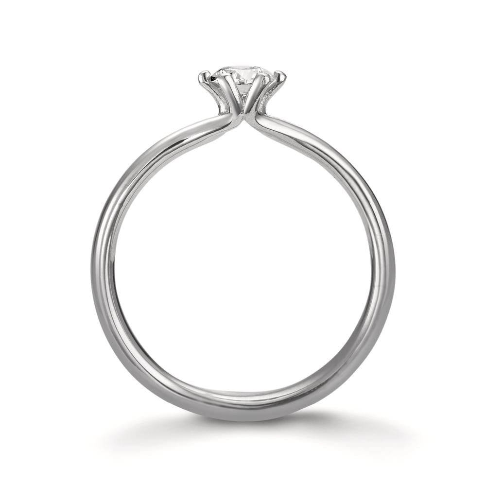 Bague solitaire Platine 950 Diamant 0.30 ct, w-si, GIA