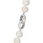 Collier Argent perle d'eau douce blanc, 12 mm 50 cm