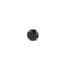 Clous d'oreille à l'unité Argent Zircone noir Ø7 mm