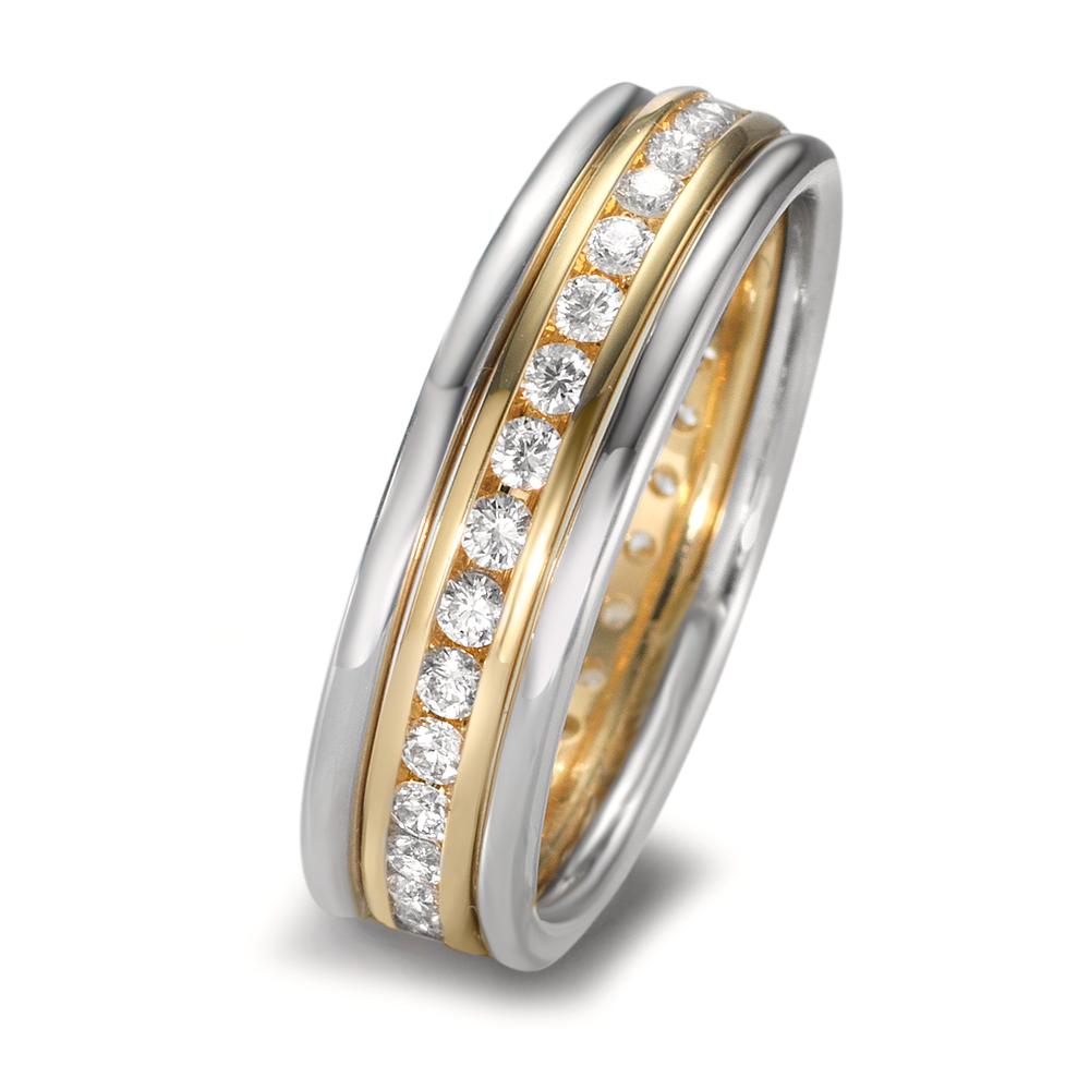 Assortiment de bagues Or jaune 18K, Or blanc 18K Diamant 0.50 ct, w-si