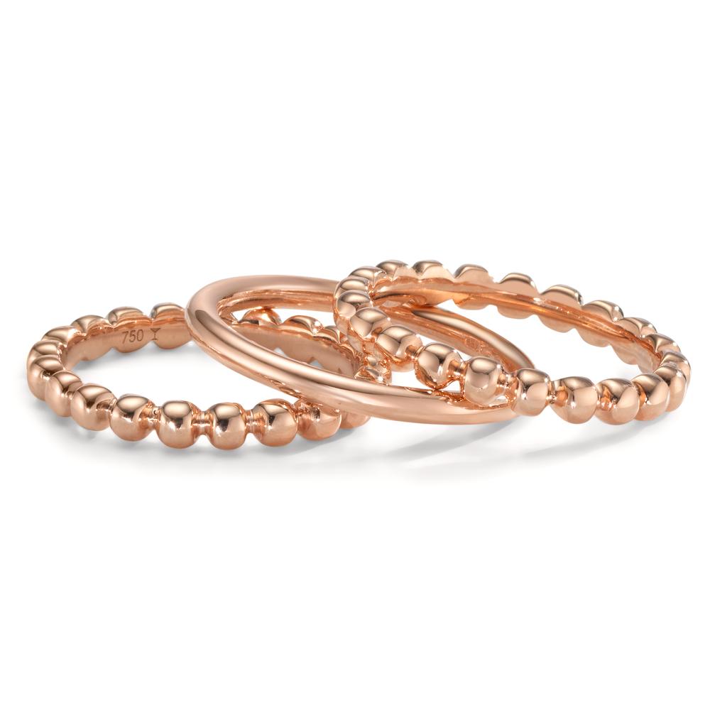 Assortiment de bagues Or rouge 18K