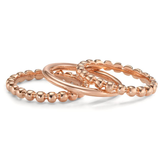 Assortiment de bagues Or rouge 18K