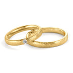 Alliance Or jaune 18K Diamant 0.09 ct, w-vsi