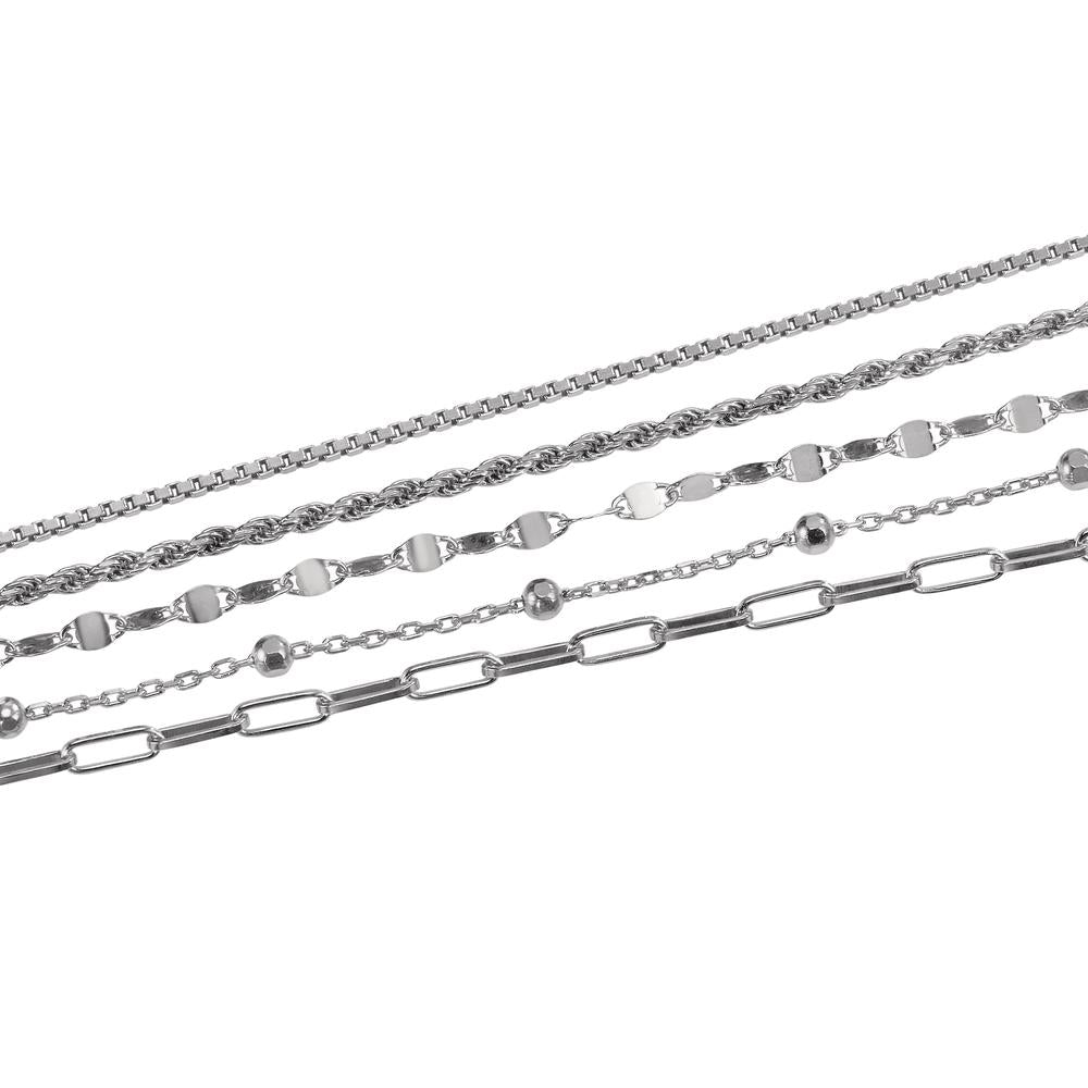 Chaînette de cheville Argent Rhodié 23-26 cm