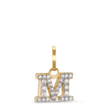 Pendentif Or jaune 9K Zircone