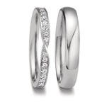 Alliance Or blanc 18K