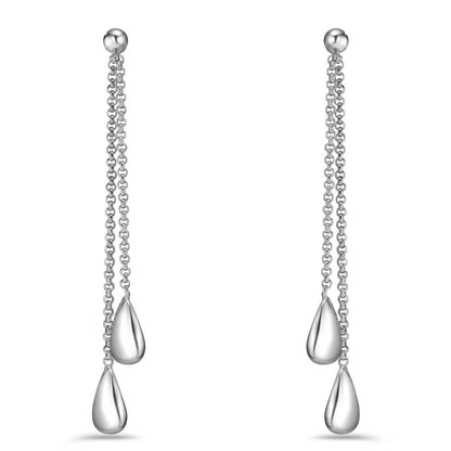 Pendant d'oreilles Argent Rhodié