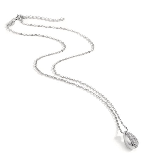 Collier Argent Zircone Rhodié 40-45 cm