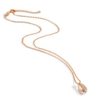 Collier Argent Zircone rosé Plaqué or 40-45 cm