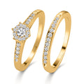 Bague Argent Zircone Plaqué or