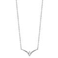 Collier Argent Zircone Rhodié 40-45 cm