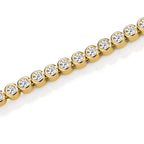 Bracelet Argent Zircone Plaqué or