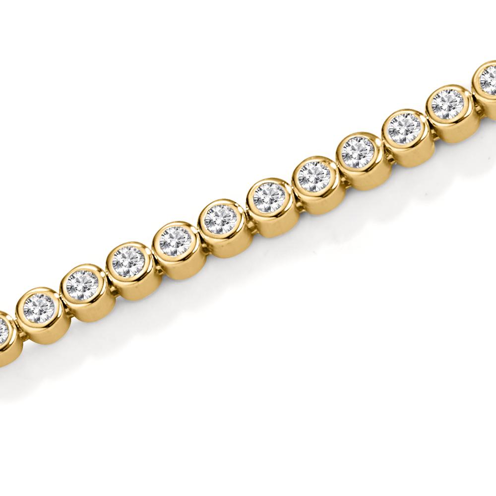 Bracelet Argent Zircone Plaqué or