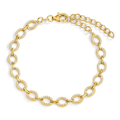 Bracelet Argent Zircone jaune Plaqué or