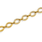 Bracelet Argent Zircone jaune Plaqué or