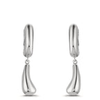 Créoles à charnières Argent Rhodié