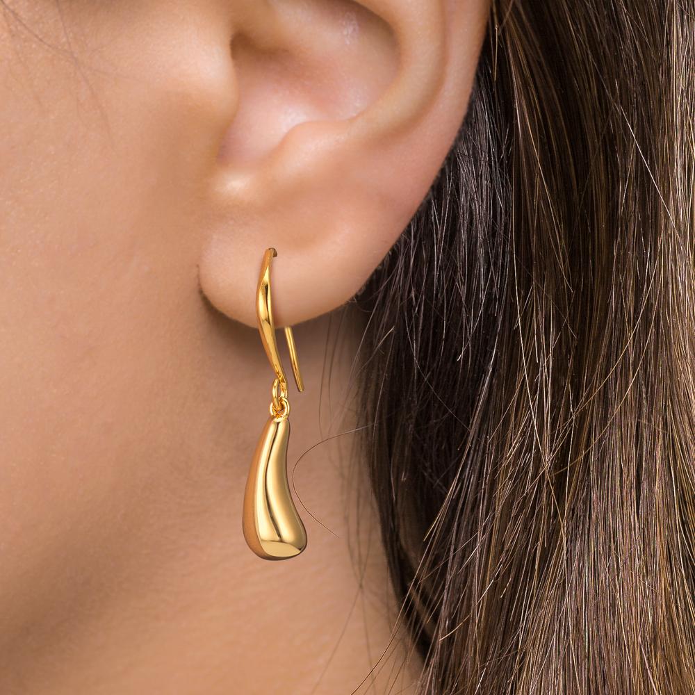 Pendant d'oreilles Argent jaune Plaqué or