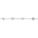 Bracelet Argent Zircone Rhodié 16-18 cm