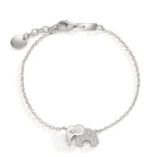 Bracelet Argent Zircone Rhodié Éléphant