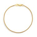 Bracelet Argent jaune Plaqué or Ø1.4 mm