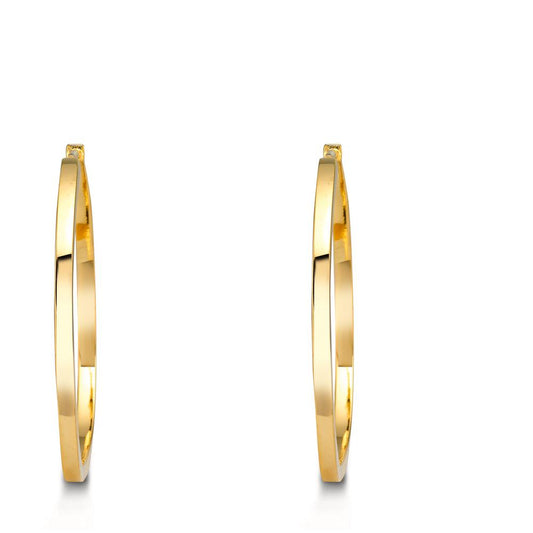 Créoles Argent jaune Plaqué or