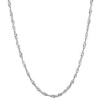 Collier Argent Rhodié 45 cm