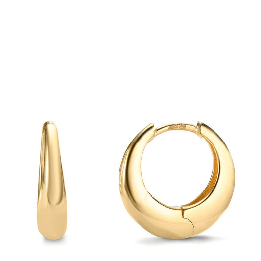 Créoles à charnières Argent jaune Plaqué or