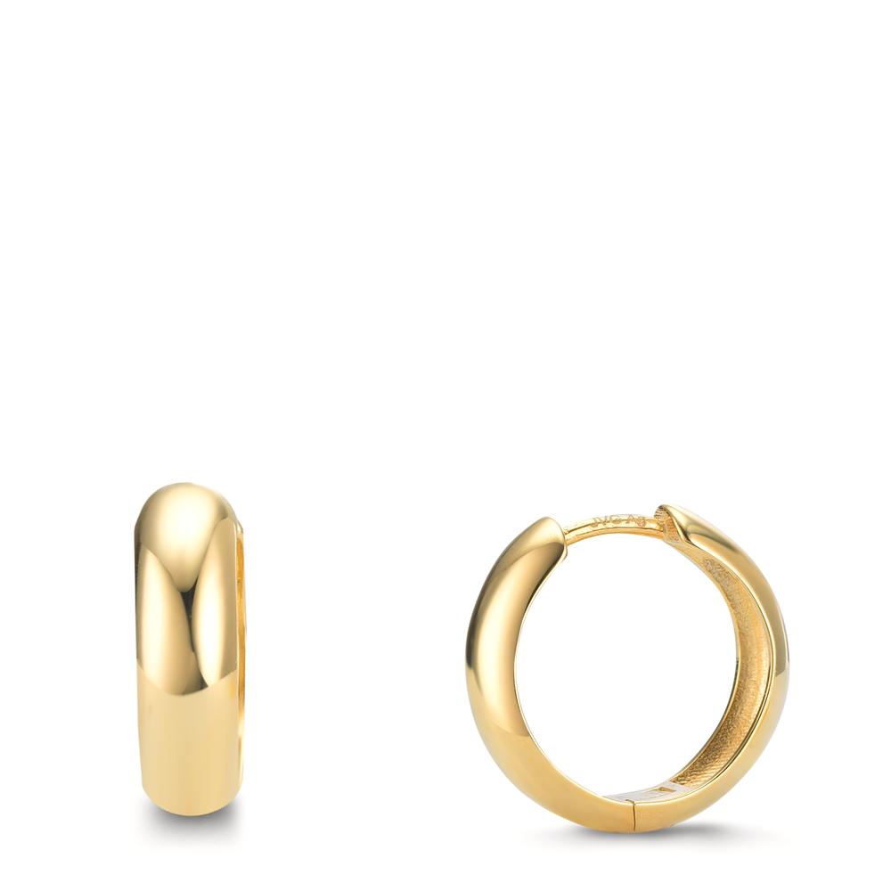 Créoles à charnières Argent jaune Plaqué or