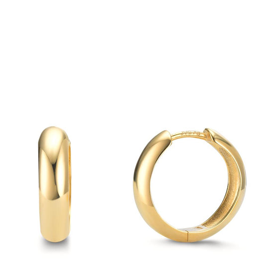 Créoles à charnières Argent jaune Plaqué or