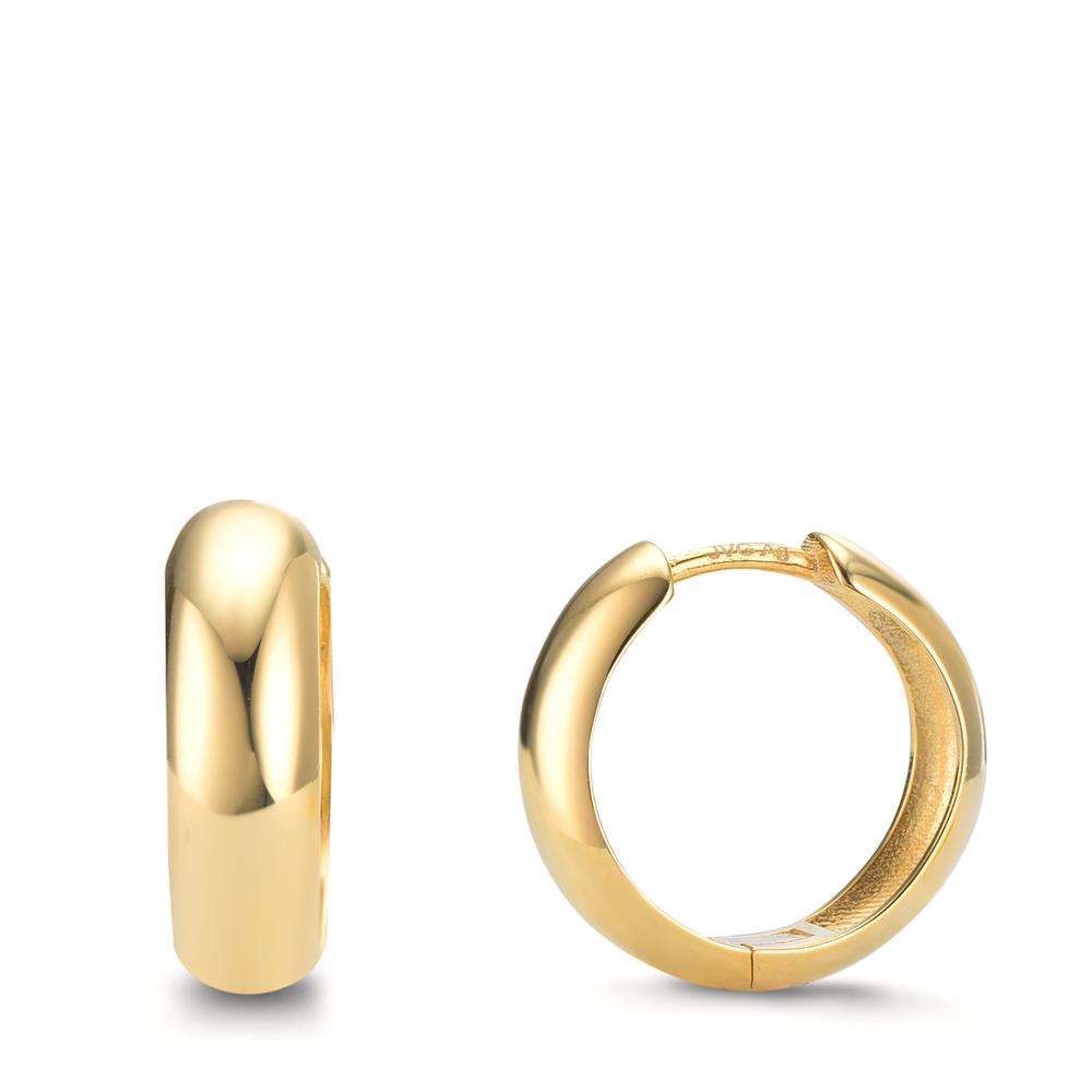 Créoles à charnières Argent jaune Plaqué or