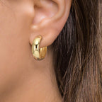 Créoles à charnières Argent jaune Plaqué or